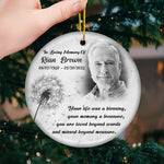 Custom Photo Memorial Keepsake Gifts - Personalized Ceramic Ornament