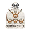 We Have A Herd - Family Personalized Custom Ornament - Wood Custom Shaped - Christmas Gift For Family Members