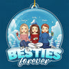 Friends Offer Free Therapy - Bestie Personalized Custom Ornament - Acrylic Custom Shaped - Christmas Gift For Best Friends, BFF, Sisters