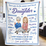 Custom Name Daughter Gifts from Mom - Personalized Blanket