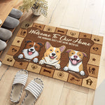 Custom Name Dog Lover Welcome Gifts - Personalized Doormat