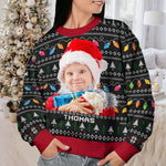 Custom Photo Christmas Gifts for Kids - Personalized Sweatshirt