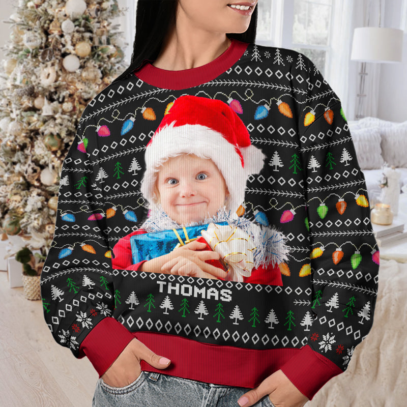 Custom Photo Christmas Gifts for Kids - Personalized Sweatshirt