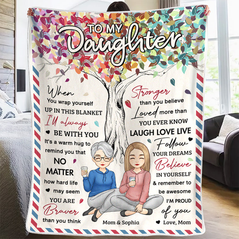 You Are A Blessing In My Life - Family Personalized Custom Blanket - Birthday Gift From Mom, Grandma