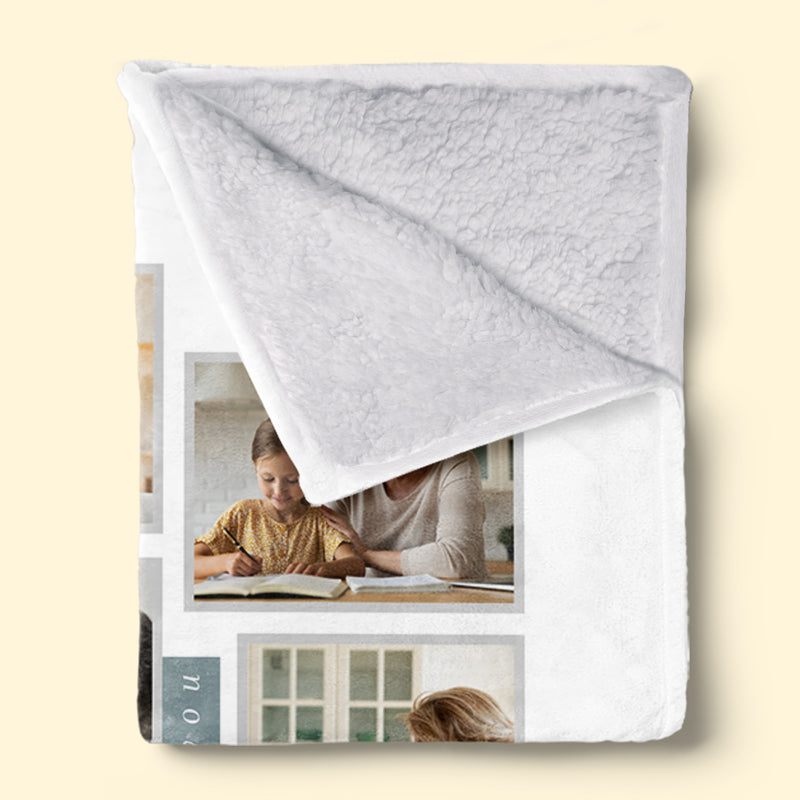 Custom Photo Best Grandma In The World - Family Personalized Custom Blanket - Gift For Grandma, Grandpa