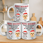 Custom Name Funny Christmas Gifts for Dog Owners - Personalized Mugs