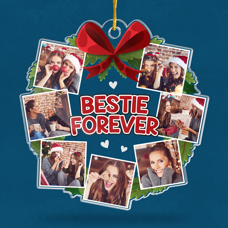 Custom Photo Sister Is The Greatest Gift - Bestie Personalized Custom Ornament - Acrylic Custom Shaped - Christmas Gift For Best Friends, BFF, Sisters