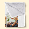 Custom Photo We Will Always Be Connected - Family Personalized Custom Blanket - Gift For Family Members