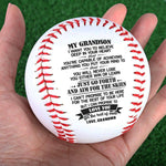 Grandson Gifts from Grandma - Inspirational Message Baseball