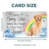 Custom Photo My Best Friend Has Four Paws - Memorial Personalized Custom Aluminum Wallet Card - Sympathy Gift For Pet Owners, Pet Lovers