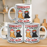 Custom Name Cat Mom Christmas Gifts - Personalized Mugs
