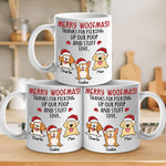 Custom Name Christmas Dog Gifts for Pet Parents - Personalized Mugs