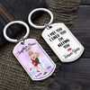 I Love You Endlessly - Couple Personalized Custom Keychain - Gift For Husband Wife, Anniversary