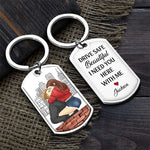 Custom Name Romantic Couple Gifts - Personalized Keychain