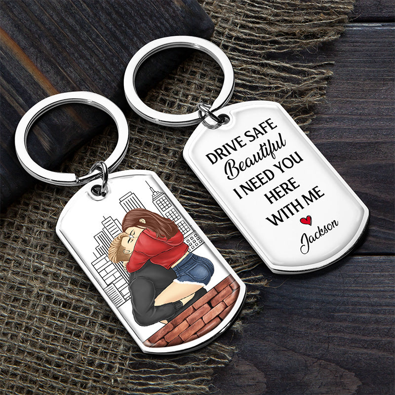 Custom Name Romantic Couple Gifts - Personalized Keychain