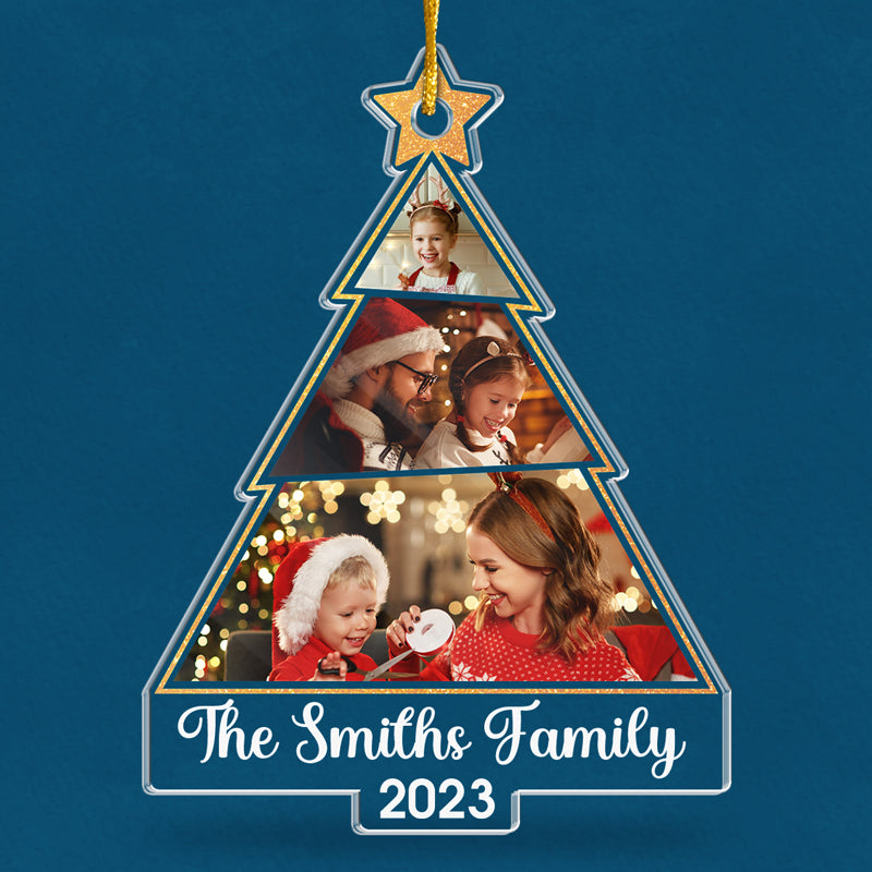 Custom Photo Together We Make A Family - Family Personalized Custom Ornament - Acrylic Custom Shaped - Christmas Gift For Family Members