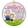 I'm So Proud Of You - Family Personalized Custom Ornament - Ceramic Round Shaped - Christmas Gift For Grandma