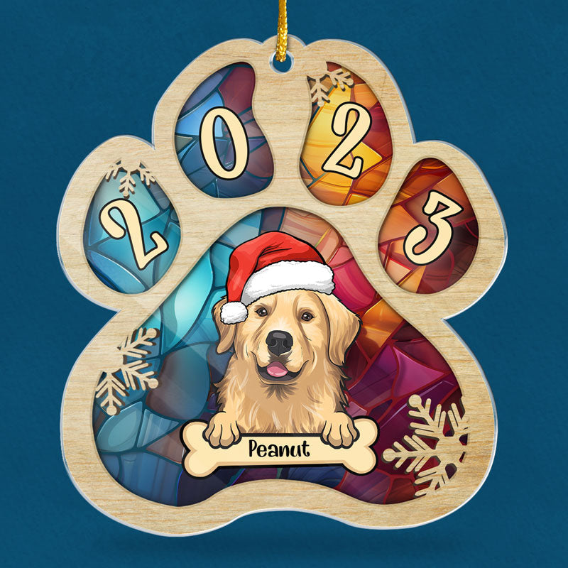 Custom Pet Name Christmas Gifts for Dog Lovers - Personalized Ornament