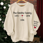 Custom Family Tree Name Gifts - Personalized Sweater