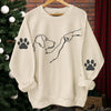 My Best Fur-Friend - Dog Unisex Sweatshirt With Design On Sleeve - Christmas Gift For Pet Owners, Pet Lovers