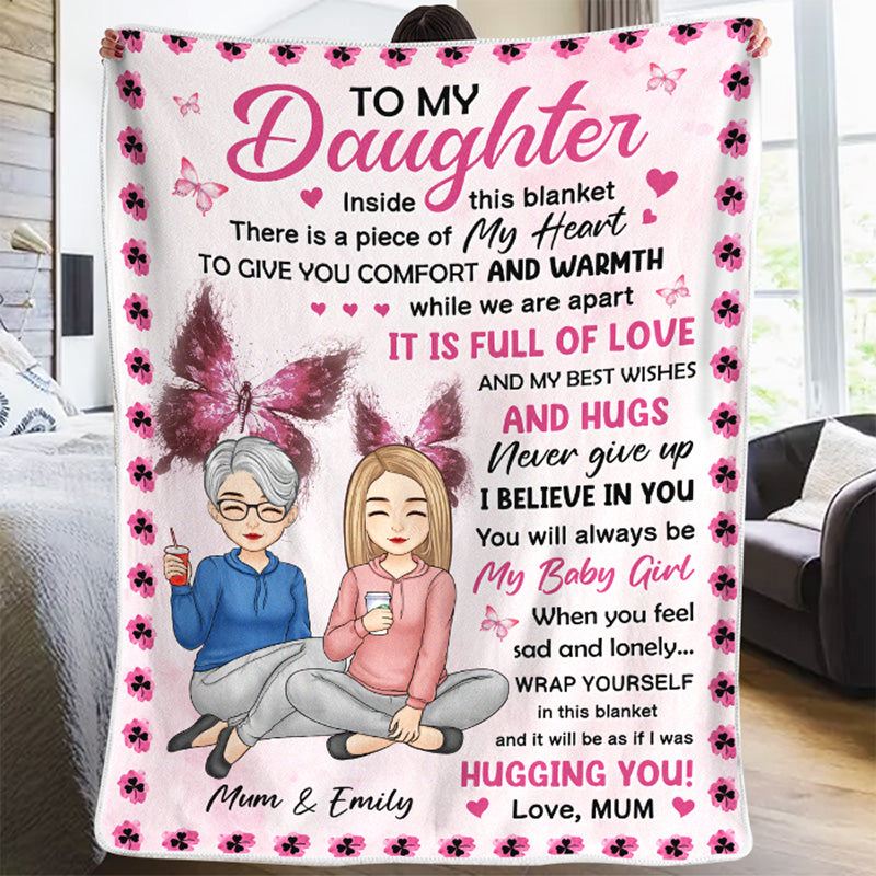 Lots Of Love Best Wishes And Hugs - Family Personalized Custom Blanket - Christmas Gift From Mom