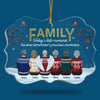 Little Moments Become Precious Memories - Family Personalized Custom Ornament - Acrylic Benelux Shaped - Christmas Gift For Family Members