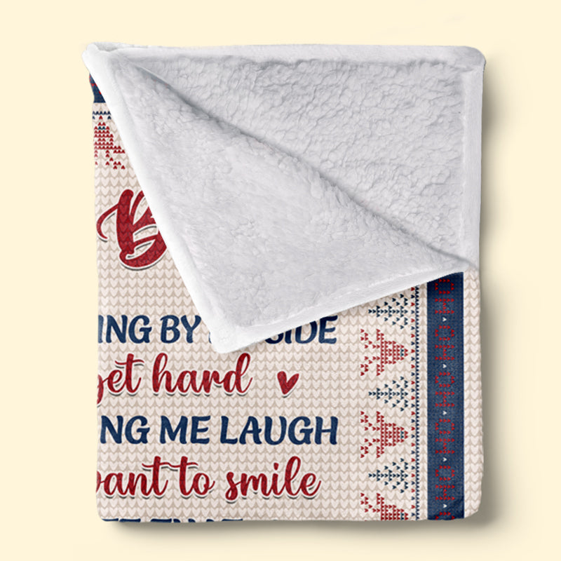 Need You Till The End - Bestie Personalized Custom Blanket - Gift For Best Friends, BFF, Sisters