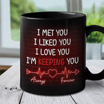 Custom Name Romantic Couple Gifts - Personalized Mugs