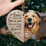 Custom Pet Photo Memorial Gifts for Dog Lovers - Personalized Ceramic Ornament