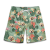 Custom Photo Dose Of Vitamin Sea - Dog & Cat Personalized Custom Tropical Hawaiian Aloha Men Beach Shorts - Summer Vacation Gift, Birthday Party Gift For Pet Owners, Pet Lovers