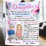 Custom Name Mother Daughter Gifts - Personalized Blanket