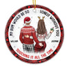 I'm So Glad We Decided To Ruin Our Friendship - Couple Personalized Custom Ornament - Ceramic Round Shaped - Christmas Gift For Husband Wife, Anniversary