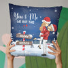 You're My Heart Beat - Couple Personalized Custom Pillow - Christmas Gift For Husband Wife, Anniversary