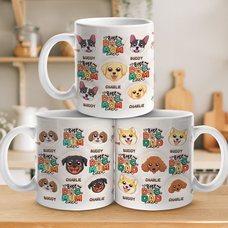 We're Awesome - Dog Personalized Custom 3D Inflated Effect Printed Mug - Christmas Gift For Pet Owners, Pet Lovers