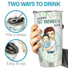 Just Know That I Really Love You - Family Personalized Custom Tumbler - Father's Day, Birthday Gift For First Dad