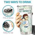 Custom Name First Father's Day Gifts for Daddy - Personalized Tumbler