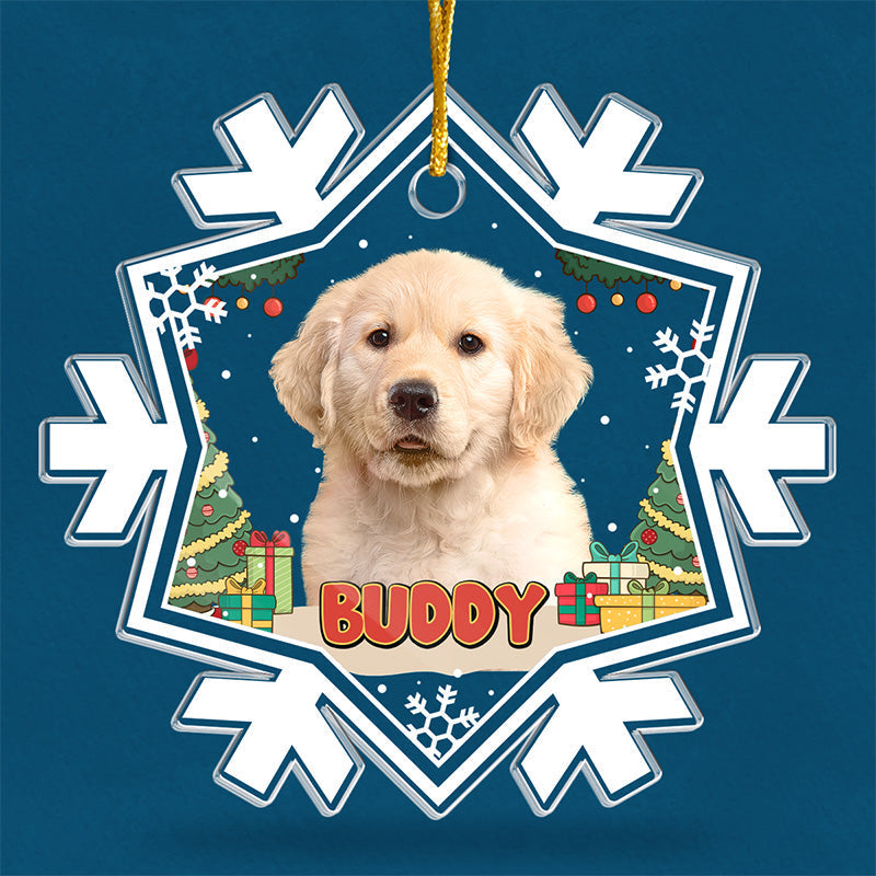 Custom Pet Photo Christmas Gifts for Dog Lovers - Personalized Ornament