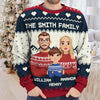 Family Is The Greatest Christmas Gift - Family Personalized Custom Ugly Sweatshirt - Unisex Wool Jumper - Christmas Gift For Family Members