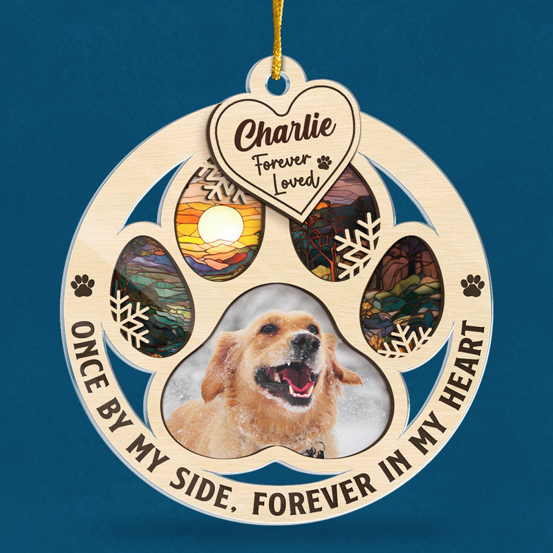 Custom Photo My Hardest Goodbye - Memorial Personalized Custom Ornament - Acrylic Custom Shaped - Christmas Gift, Sympathy Gift For Pet Owners, Pet Lovers