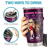 Custom Partners in Crime Best Friend Gifts - Personalized Tumbler
