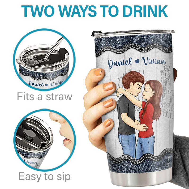 You're My Sun, My Moon, All My Stars - Couple Personalized Custom Tumbler - Gift For Husband Wife, Anniversary