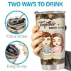 Congrats On Being My Husband You Lucky Bastard - Couple Personalized Custom Tumbler - Gift For Husband Wife, Anniversary