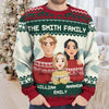 Our Family Is Everything - Family Personalized Custom Ugly Sweatshirt - Unisex Wool Jumper - Christmas Gift For Family Members