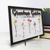 Our Love Grows Here - Family Personalized Custom 2-Layered Wooden Plaque With Stand - House Warming Gift For Family Members
