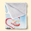 Best Wishes & Hugs - Family Personalized Custom Blanket - Birthday Gift From Mom, Grandma