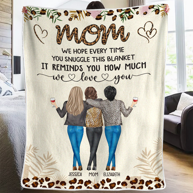 My Mother Is A Walking Miracle - Family Personalized Custom Blanket - Christmas Gift For Mom