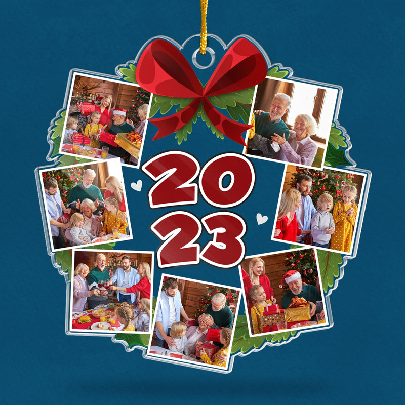 Custom Photo Christmas Family Keepsake Gifts - Personalized Ornament