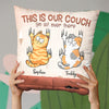 Life Is Better On The Couch - Cat Personalized Custom Pillow - Christmas Gift For Pet Owners, Pet Lovers