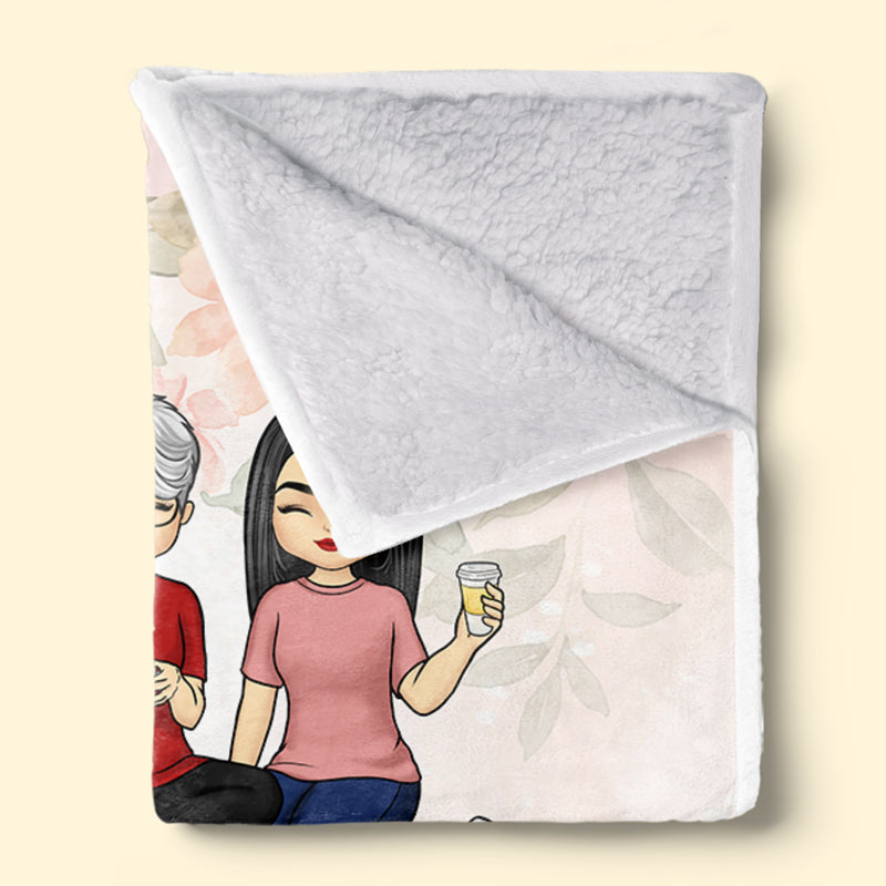 Wrap Yourself Up In This And Consider It A Big Hug - Family Personalized Custom Blanket - Gift For Mom