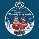 Custom Name Christmas Gifts for Couples - Personalized Ornament